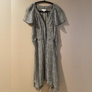 Velvet by Graham & Spencer Black and White Midi Dress